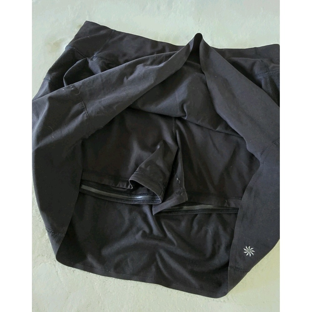 Athleta Run With It 16" Skirt Skort Womens Size XL Black Athletic - Picture 3 of 6